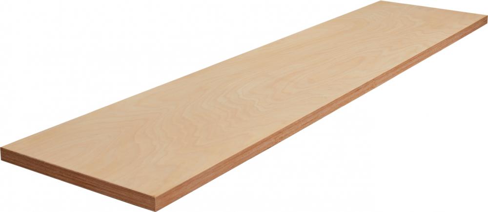VAR Holz-Arbeitsplatte MO-52283 für 3 Schränke 463 - robuste Buchensperrholz-Arbeitsfläche