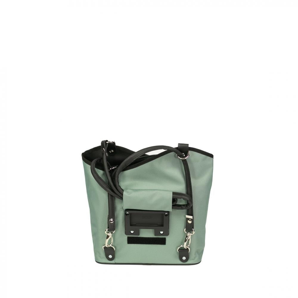 Haberland Lenkertasche Melanie salbei/schwarz - flexible Rucksack-Lenkertasche für Alltag & Tour