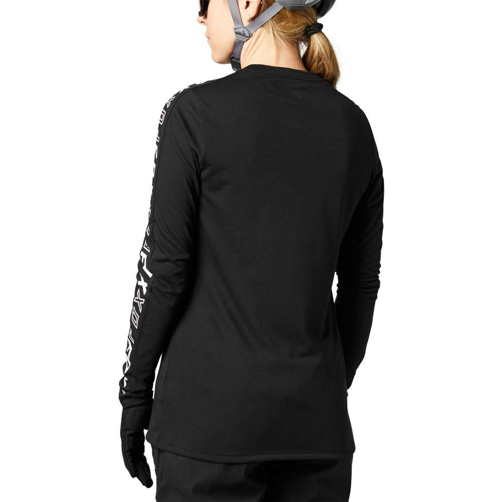 FOX W RANGER DR LS Jersey black Größe M