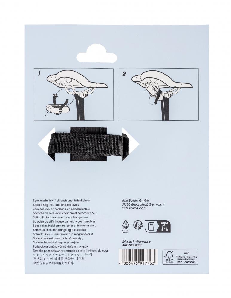 Schwalbe AEROTHAN Satteltasche Roadbike (inkl. SV16E 28/35-622) ROT - Pannenset für Rennrad