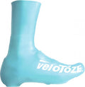 VeloToze Überschuh lang blau S - wasserdichter Aero-Überschuh für kalte Tage