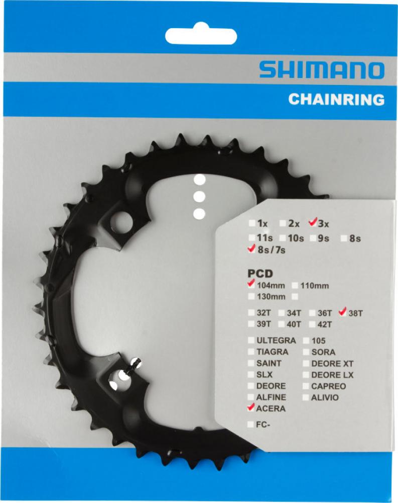 Shimano Acera FC-M361 Kettenblatt 38 Zähne schwarz