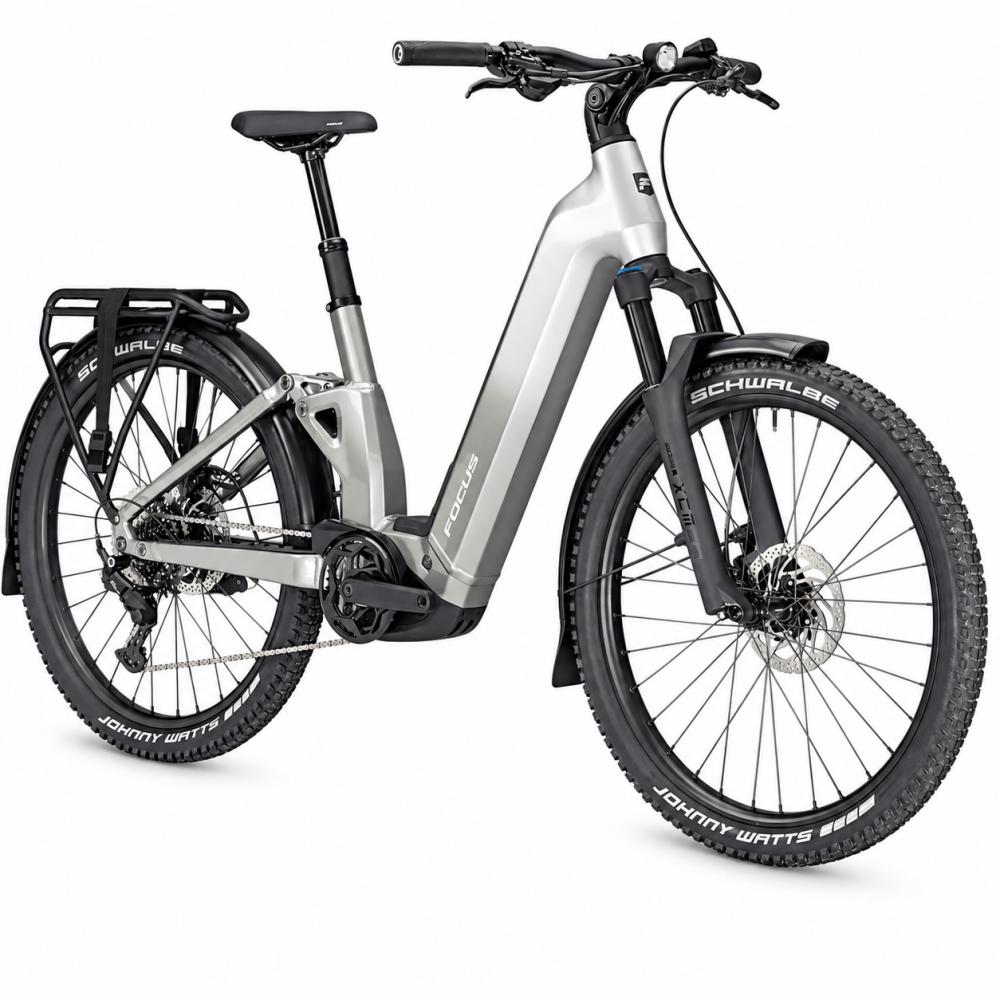 FOCUS AVENTURA² FS 6.7 Wave E-Trekkingbike 27,5 Zoll 800 Wh Silver Größe S