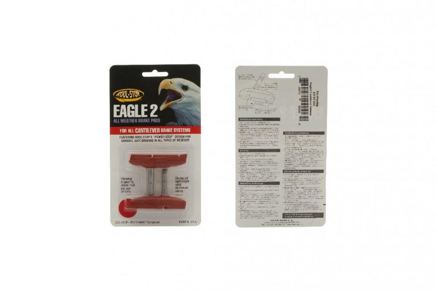 Kool-Stop Bremsschuhe C2 Eagle 2 Cantilever Standard salmon - starke Bremsleistung bei Nässe