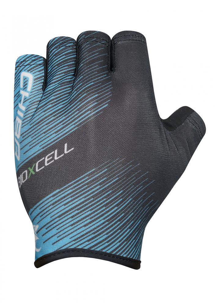 CHIBA BioXCell Tan Through - Radhandschuhe türkis/schwarz, M, atmungsaktiv, gepolstert