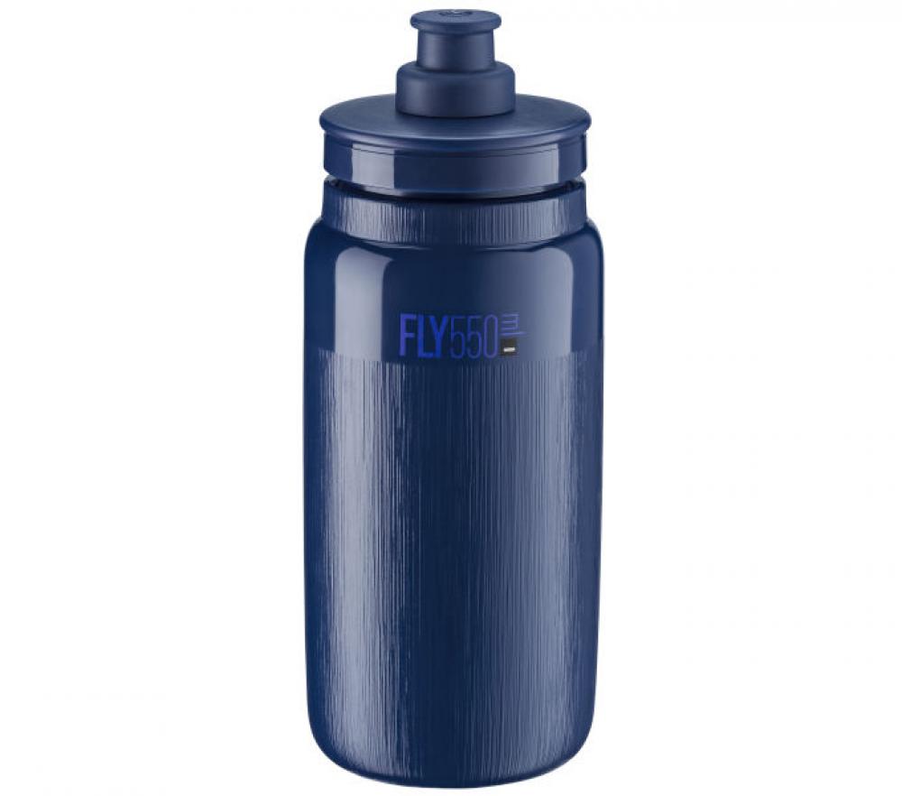 ELITE Fly Tex 550ml Trinkflasche dunkelblau, extrem leicht, schnelle Flüssigkeitsabgabe für Sportler.