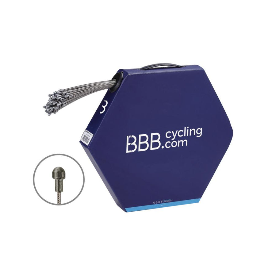BBB Cycling Bremszug BrakeWire inox slick 1.5x1700mm silber - präzise Rennrad-Bremsperformance