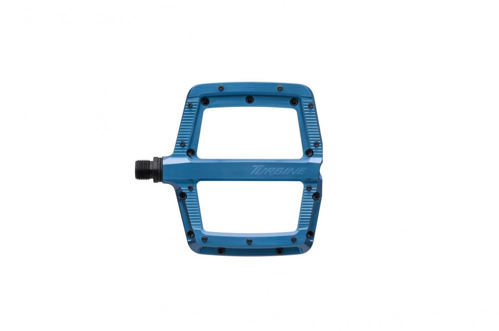 Race Face Turbine Plattform-Pedal, blue - leichtes Performance-Pedal für anspruchsvolle Trails
