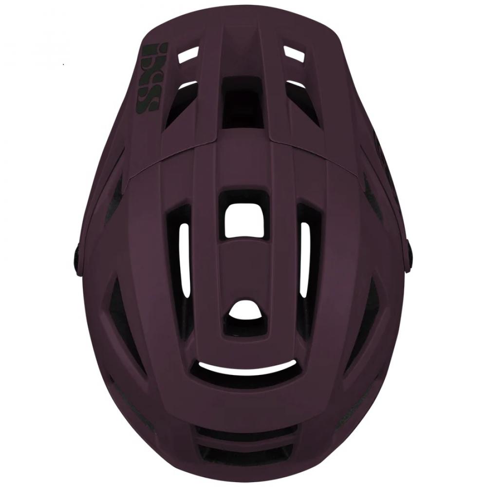 IXS Sports Division iXS Trigger AM helmet S/M Raisin - leichter All-Mountain-Helm mit Top-Belüftung