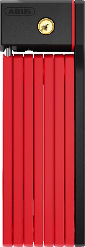 ABUS Faltschloss uGrip BORDO 5700K/100 SH rot - 100 cm, Sicherheitslevel 7, 5 mm Stahl, inkl. Halter