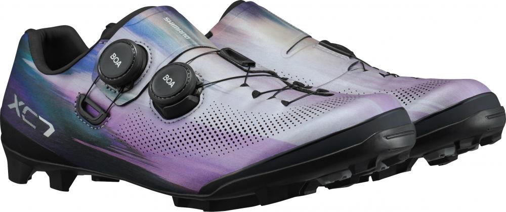 SHIMANO Fahrradschuhe XC703 MTB SPD Herren/Damen Größe 42 Lila