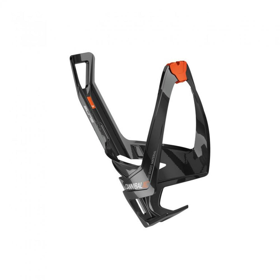 ELITE CANNIBAL XC BLACK GLOSSY orange M GLOSSY - seitlicher Flaschenhalter für schnellen Zugriff