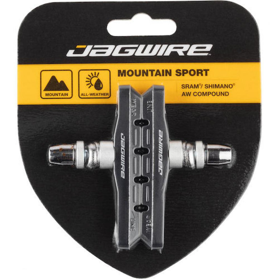 Bremsschuhe Mountain Sport für V-Brake 70 mm schwarz - starke Bremsleistung bei jedem Wetter