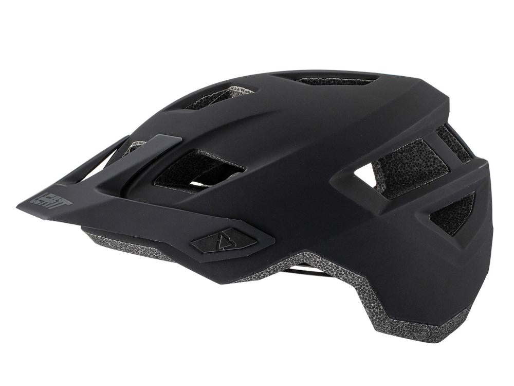Leatt Fahrradhelm MTB All Mountain 1.0 Gr.S Schwarz - Trail-Helm für Anfänger mit Sicherheitszertifikat