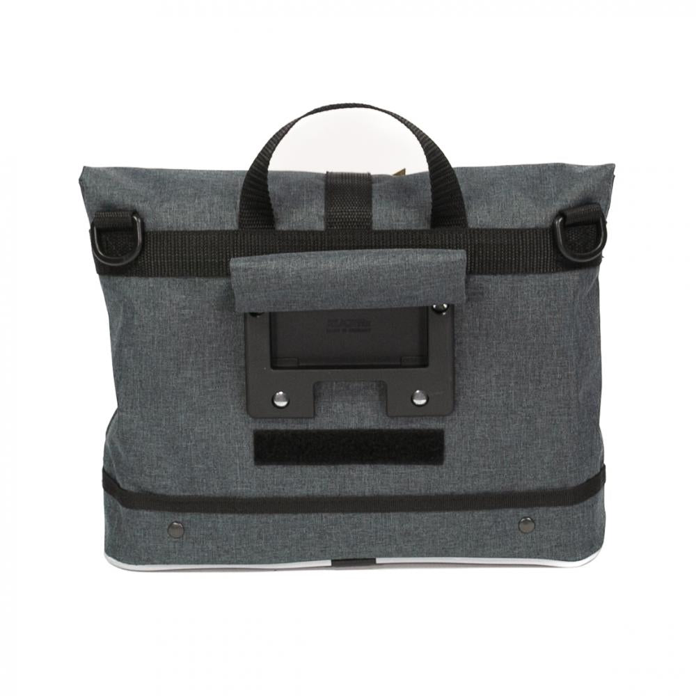 Haberland Lenkertasche Mel eMotion 4 nature anthrazit/reflex - nachhaltige eBike-Lenker Tasche