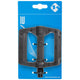 M-WAVE Steady K6 Plattformpedale 1 Paar schwarz - XL-Trittfläche 101x106 mm, Kunststoffkäfig, CrMo-Achse 9/16\", Kugellager, Reflektoren, StVZO zugelassen