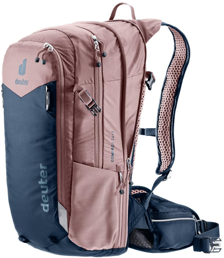 Deuter Compact EXP 14+3 Fahrradrucksack 14 Liter Graphite - Erweiterbar mit Airstripes-System