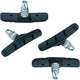 Point V-Brake Bremsschuhe 70 mm symmetrisch schwarz - 2 Paar, Alufelge