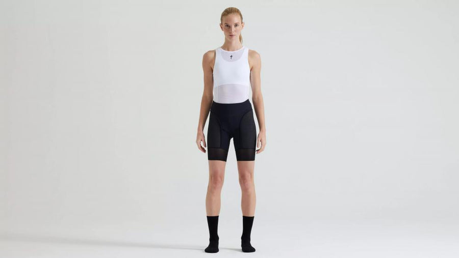 PRIME SWAT LINER SHORT WMN BLK S - Damen Radhose mit Sitzpolster Schwarz - Bekleidung