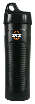 SKS Cage Box schwarz-orange  Wasserfeste Kunststoffbox inkl. Nylonbeutel. Ideal für Werkzeug und Zubehör. Sicherer Halt im Flaschenhalter
