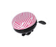 XLC Fahrradklingel Mingun DD-M09 Stripes Ø83mm berry weiß