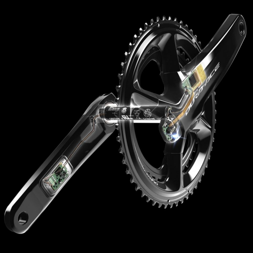 Shimano Dura-Ace FC-R9200-P Powermeter Kurbelgarnitur 2x12-fach 175 Millimeter 52-36 Zähne schwarz - HOLLOWTECH II