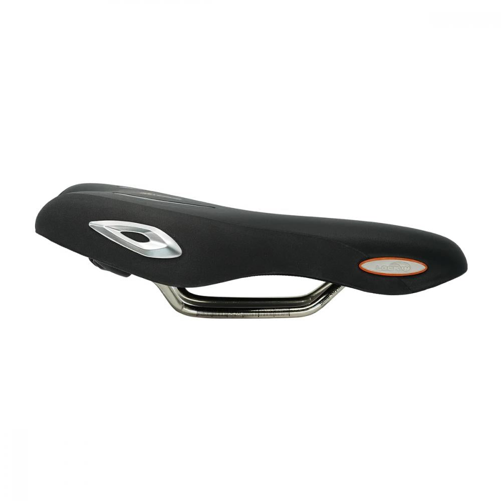 Komfortabler schwarzer Selle Royal Lookin Athletic Unisex Fahrradsattel für City und Trekking.