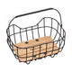 Racktime Baskit Breeze Fahrradkorb schwarz, 25 l Volumen, Maße 47,4x24,1x35 cm, stabiler Aluminiumrahmen, Bambusboden, inkl. Snapit Adapter für Gepäckträger