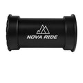 Nova Ride BB386 Innenlagerschalen 24mm Schwarz - Rahmenschonend für Shimano-Kurbelgarnituren