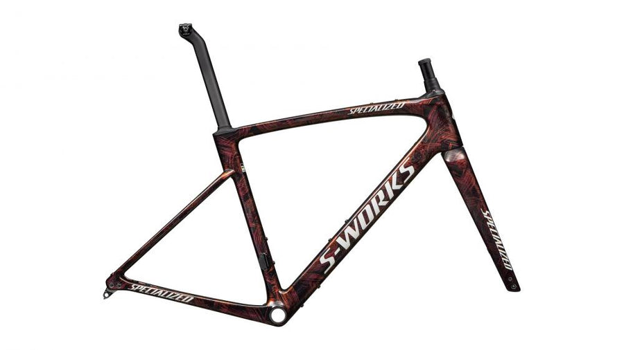 Specialized ROUBAIX SW Rahmenset - Cameleon Red Gold/Solid Metal/Dune White - Größe 52cm