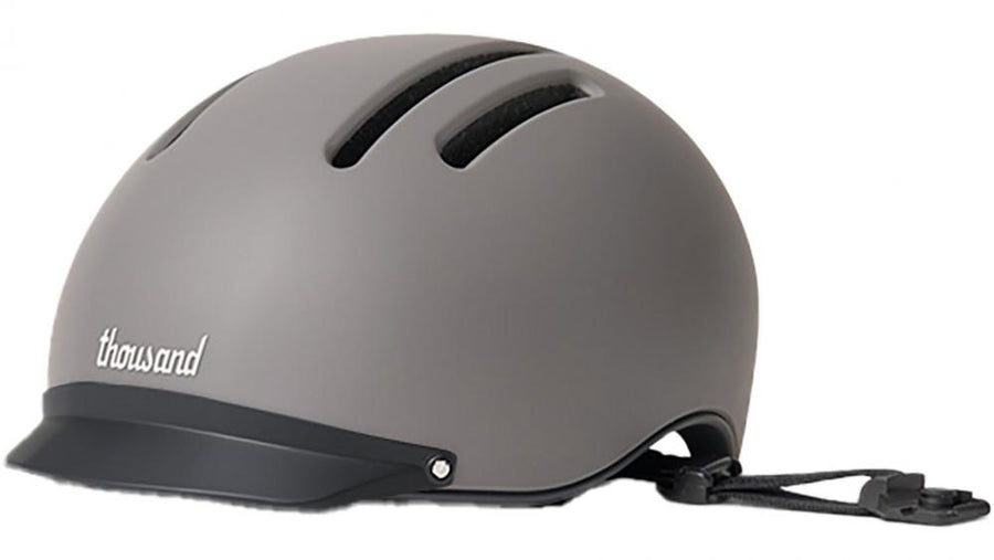 Thousand Chapter MIPS - Urban Grey - City-Bikehelm mit MIPS-Sicherheit, 50 lm Magnet-Rücklicht, PopLock Diebstahlschutz, Ventilation, Größe M 57-59 cm