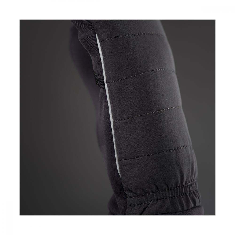 CHIBA Overflap - Winter-Fahrradhandschuhe, schwarz, Größe M, warm & windabweisend