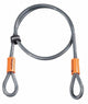 Kryptonite KryptoFlex 410 Endschlaufenkabel 120 cm, 10 mm starkes geflochtenes Stahlkabel, Vinylschutzüberzug, ideal zur Sicherung von Helmen, Sattelstützen und Vorderrädern