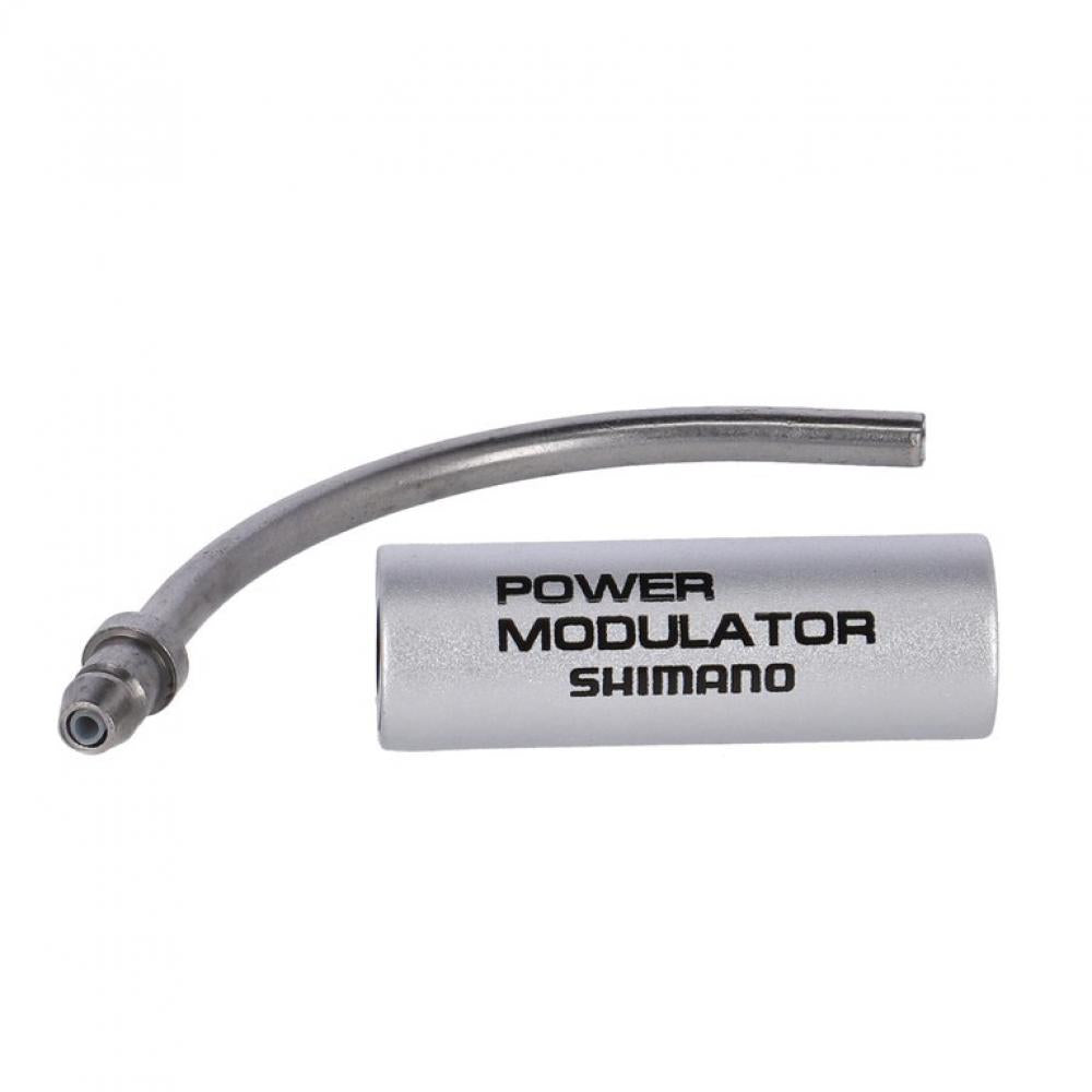 Shimano Power Modulator vorne 90° silber für V-Bremse, kontrollierte Bremskraft am Fahrrad.