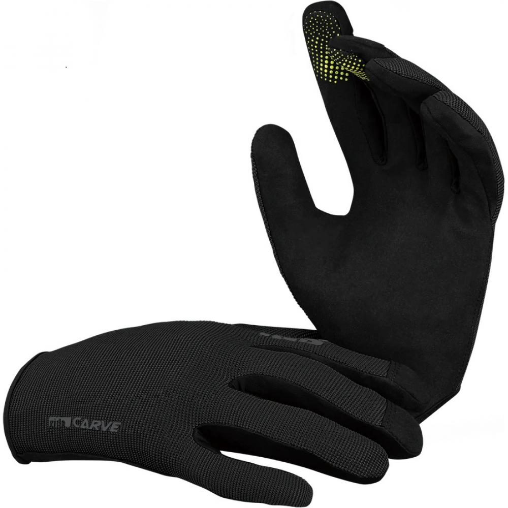 IXS Sports Division iXS Carve Gloves KM black - ergonomische MTB-Handschuhe mit Touchscreen-Funktion