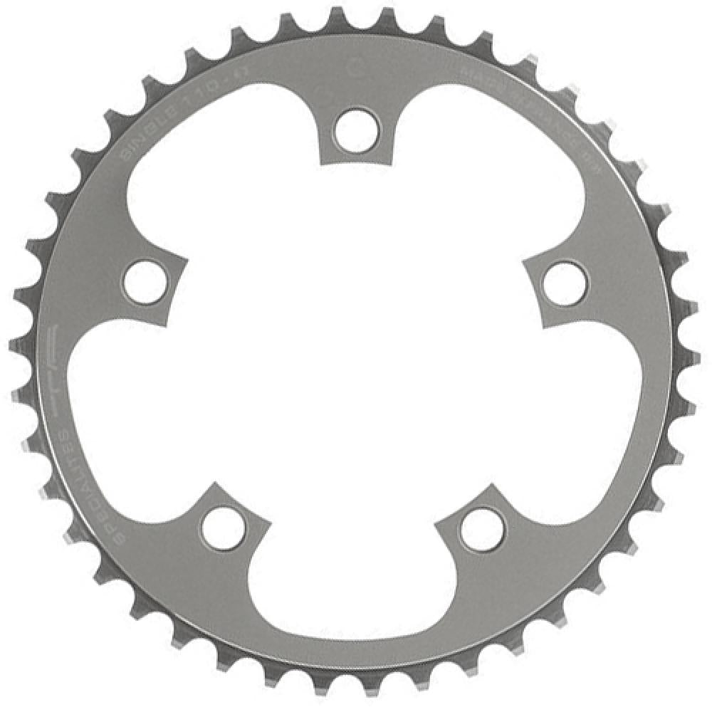 TA Kettenblatt Single 40Z silber Ø130 außen/innen für Fahrräder.