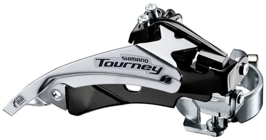 SHIMANO Umwerfer TOURNEY FD-TY510 3-fach MTB/Trekking Dual-Pull - zuverlässiges Schalten für City und Offroad
