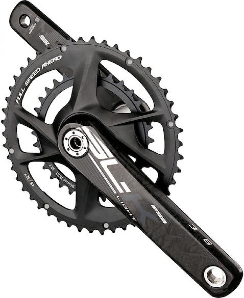 FSA Kurbelgarnitur SL-K Road Modular Supercompact 165 mm Schwarz - leichte Performance-Kurbel