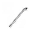 Silberne Ergotec Patentsattelstütze Ø 29,6 mm, 350 mm Länge, aus AL6061 Aluminium für Fahrräder.