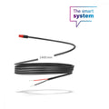 Schwarzes Bosch Rücklichtkabel 1400mm lang mit Stecker und offenen Enden für Smart System.