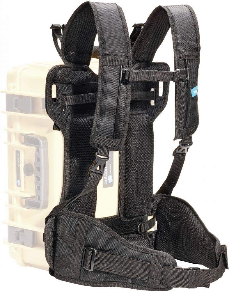 B&W Rucksacksystem Typ 6000 Größe 6000 - komfortabler Transport für Akku-Koffer