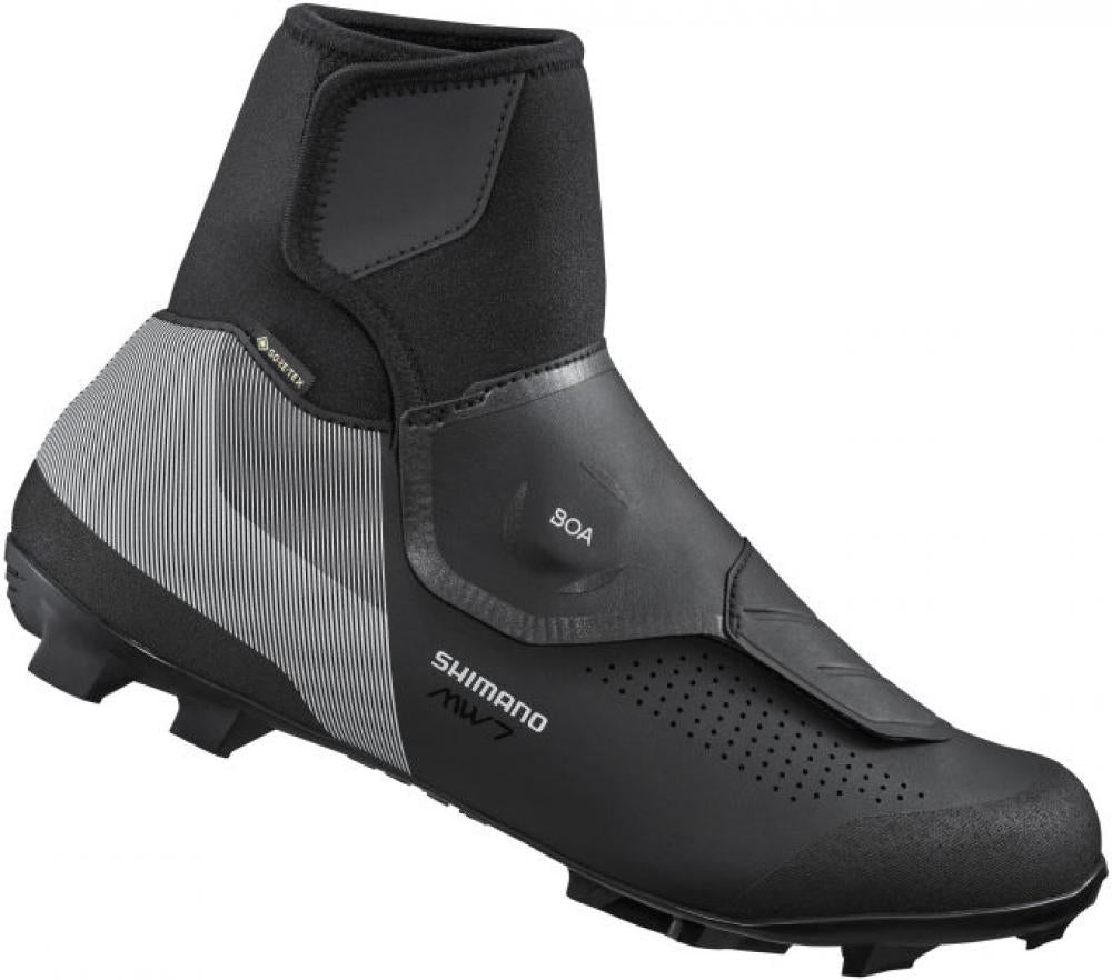 SHIMANO MW702 MTB SPD Fahrradschuhe - Herren/Damen, Größe 42, Schwarz
