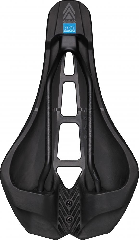 PRO Fahrradsattel Stealth Team 142 mm Schwarz - aerodynamischer Rennradsattel mit Carbon-Gestell