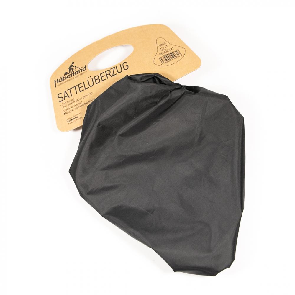 Haberland Sattelschutz universal schwarz - 100 % wasserdichter Regenschutz für Fahrradsättel