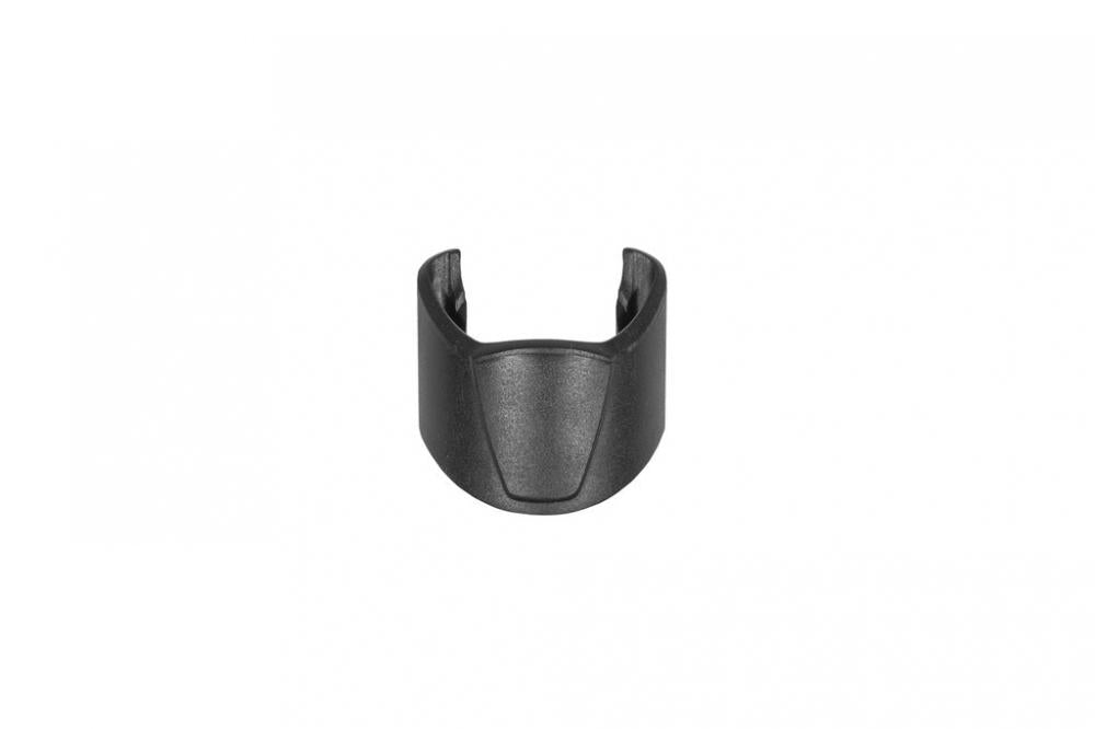 U-förmiger schwarzer XLC Spoiler für Schutzbleche 36mm.