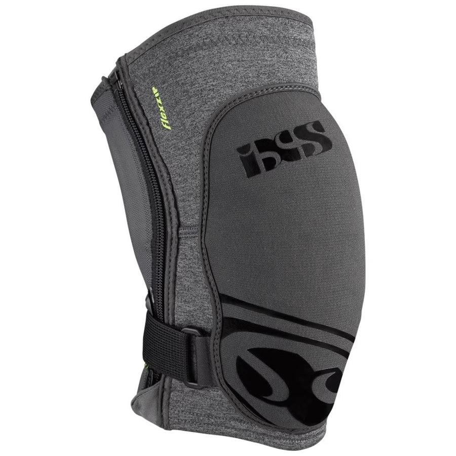 IXS Sports Division iXS Flow ZIP knee pad XXL grey - komfortabler Trail-Knieschoner mit Reißverschluss