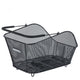 Basil Icon M MIK - schwarzer feingmaschiger Stahl-Hinterradkorb mit MIK-Adapterplatte & Soft-Grip-Henkel (bis 10 kg)
