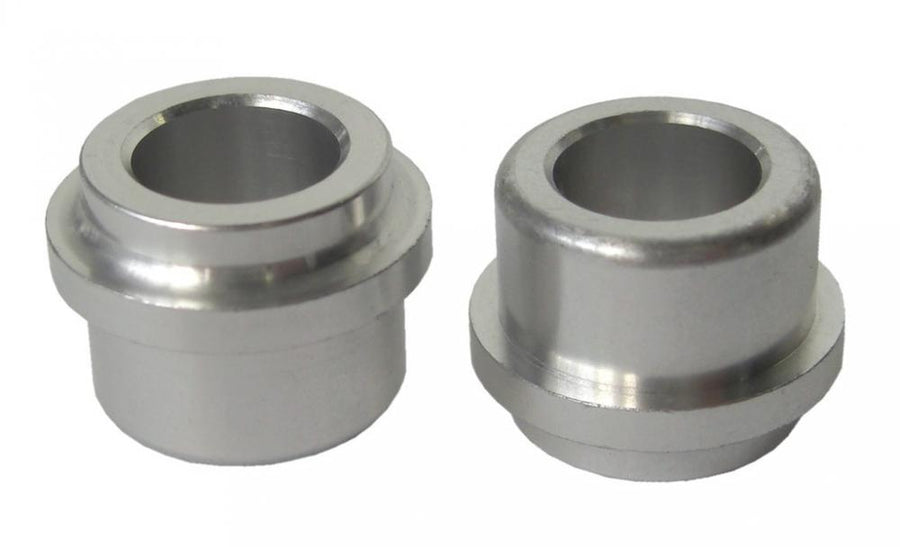 SR Suntour Alubuchsen Paar, für Dämpferauge 12,7mm, Bohrung 8mm, Aufbaustärke 22mm, aus Aluminium, passend für viele MTB-Dämpfer, einfache Montage