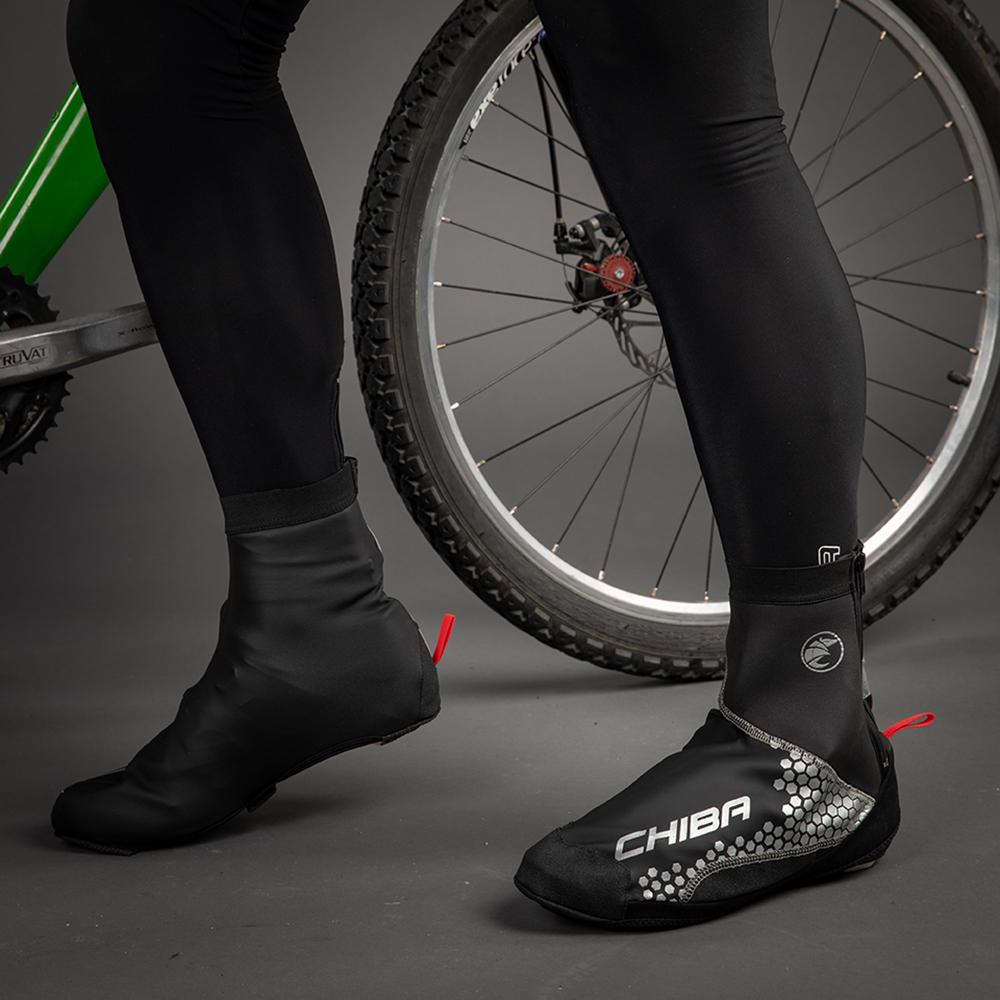 CHIBA MTB Überschuh - wasserdicht, winddicht, atmungsaktiv, Größe L, schwarz
