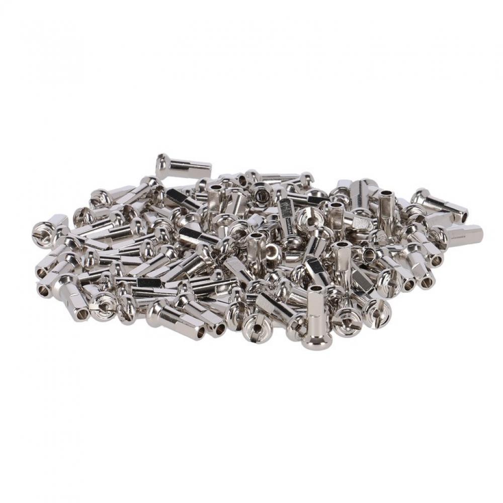 DT Swiss Speichennippel 1.8 Messing 12 mm silber - robuste Nippel für stabilen Laufradbau